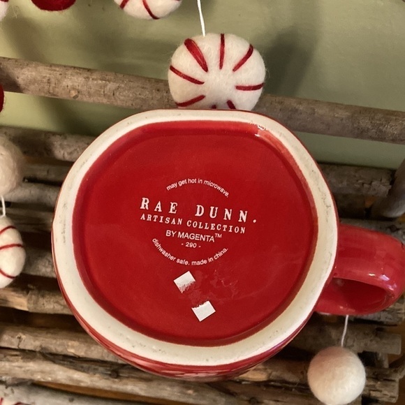NEW Rae Dunn "CANDY CANES & SYRUP" RED MUG - Picture 7 of 7